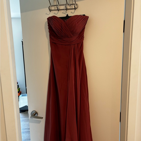 Azazie Bridesmaid Dress - Azazie Verde in Desert Rose - Picture 2 of 4